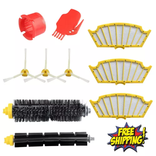 Replacement Parts Kit For iRobot Roomba 600 Series 580 500 Vacuum Filter Brush - Picture 1 of 13