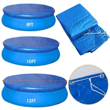 8/10/12FT Dustproof Above Ground Swimming Pool Cover Protector Heat Insulation