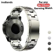 Titanium Band for Garmin Watch Fenix 8 7X 7 6x Pro 5x Plus Quick 22mm 26mm Strap