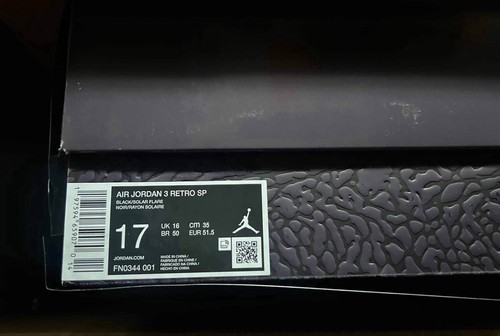 Size 17 - J. Balvin x Air Jordan 3 Retro Rio - Picture 4 of 5