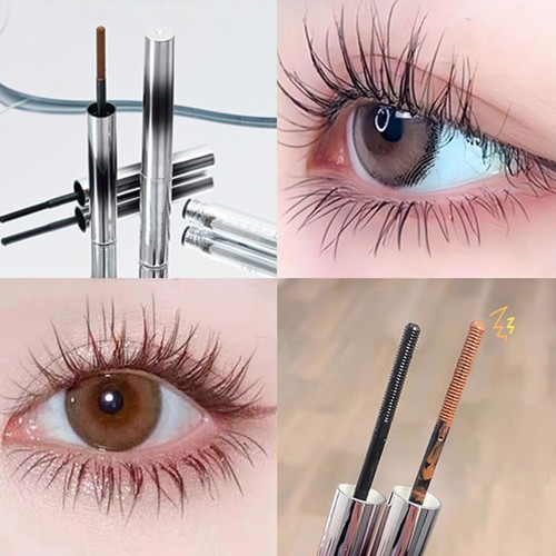 Washable Metal Rod Mascara Black, Curling Iron Wand Mascara Non-Clumping, Smudge - Foto 6 di 14