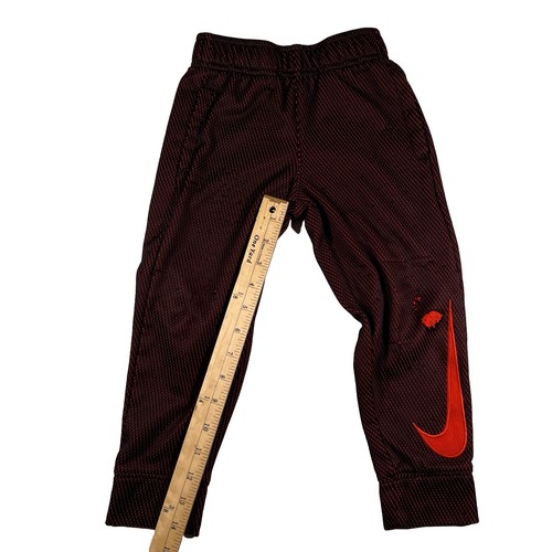 Nike Joggers Sweatpants Tapered 4/XS Elastic Pockets Athletic Red Used (A29) - Picture 4 of 16