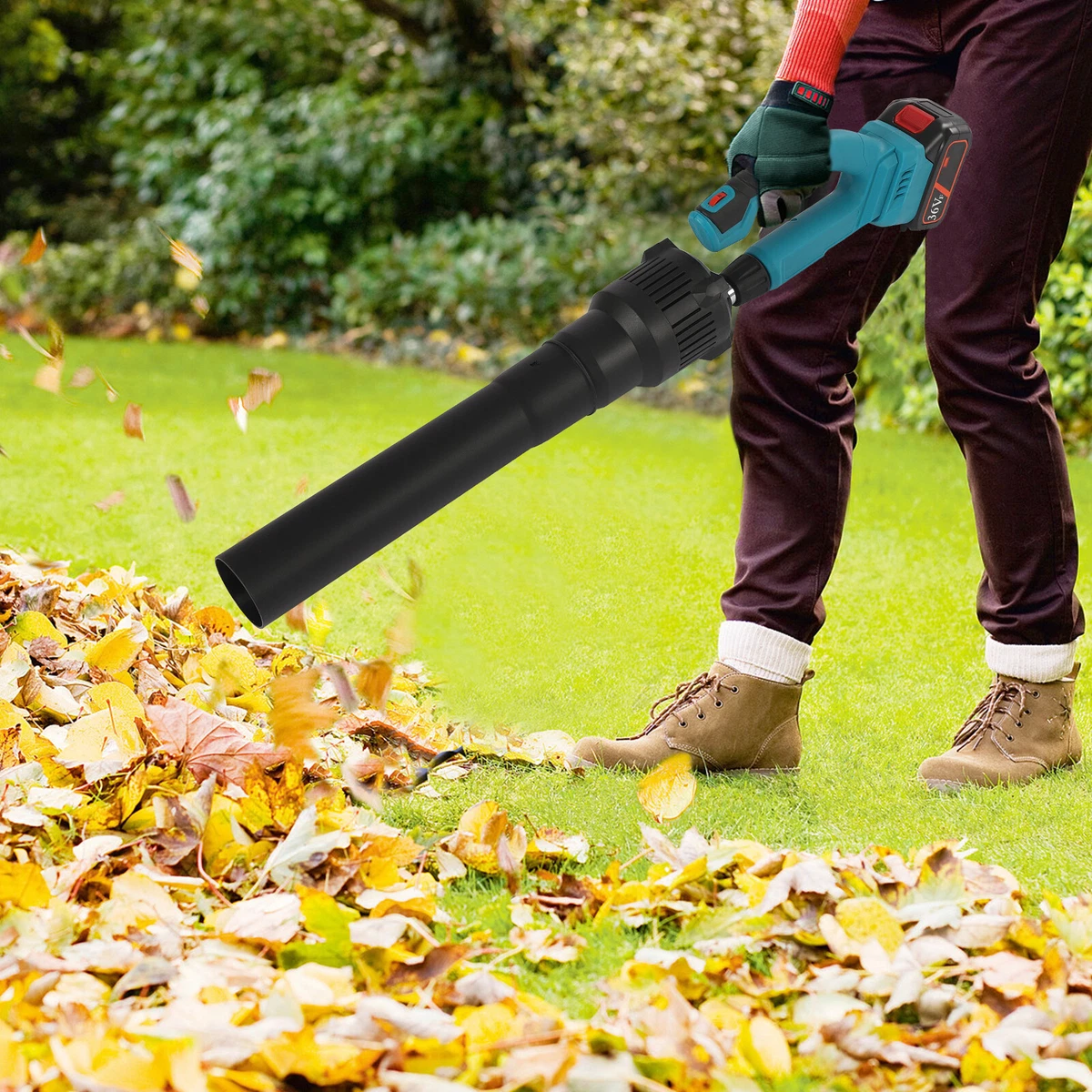 5 Speed Cordless Leaf Blower Electric Blower Gardening Tool W