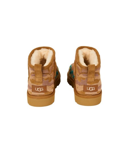 Palace x UGG Classic Ultra Mini Boot Slipper Chestnut Camo UK 10 US11 Brand New - Picture 4 of 9