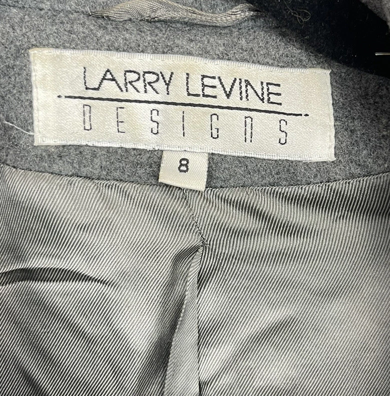 Gabardina de lana cachemir para mujer 8 invierno abrigo preppy vintage Larry Levine Foto 4 de 4