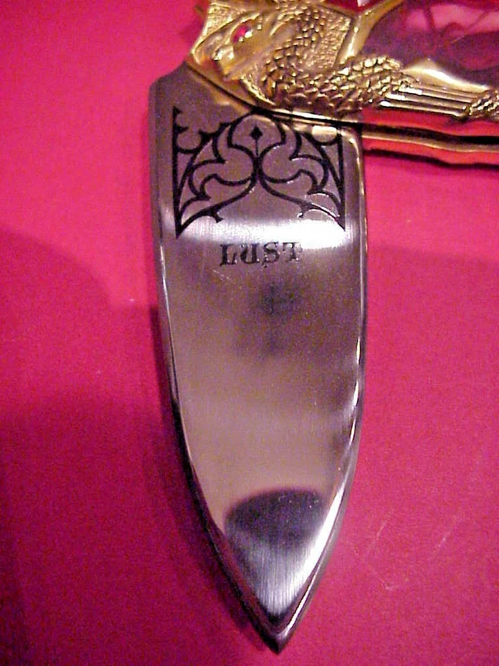 LOS 7 PECADOS CAPITALES LUJURIA DE FRANKLIN COMO NUEVO CON CERTIFICADO DE AUTENTICIDAD Y BOLSA Foto 3 de 4