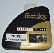NEW pkg. of 22 Foot-Joy METAL-LITE SPIKES 33719 Golf Spikes with +DELRIN Threads