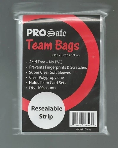 1,000 PRO SAFE RESEALABLE TEAM BAGS 10 pks of 100