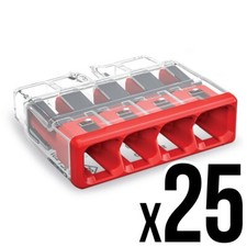 WAGO 2773-404 Connectors Junction Box Electrical Reusable Wire Lever x25