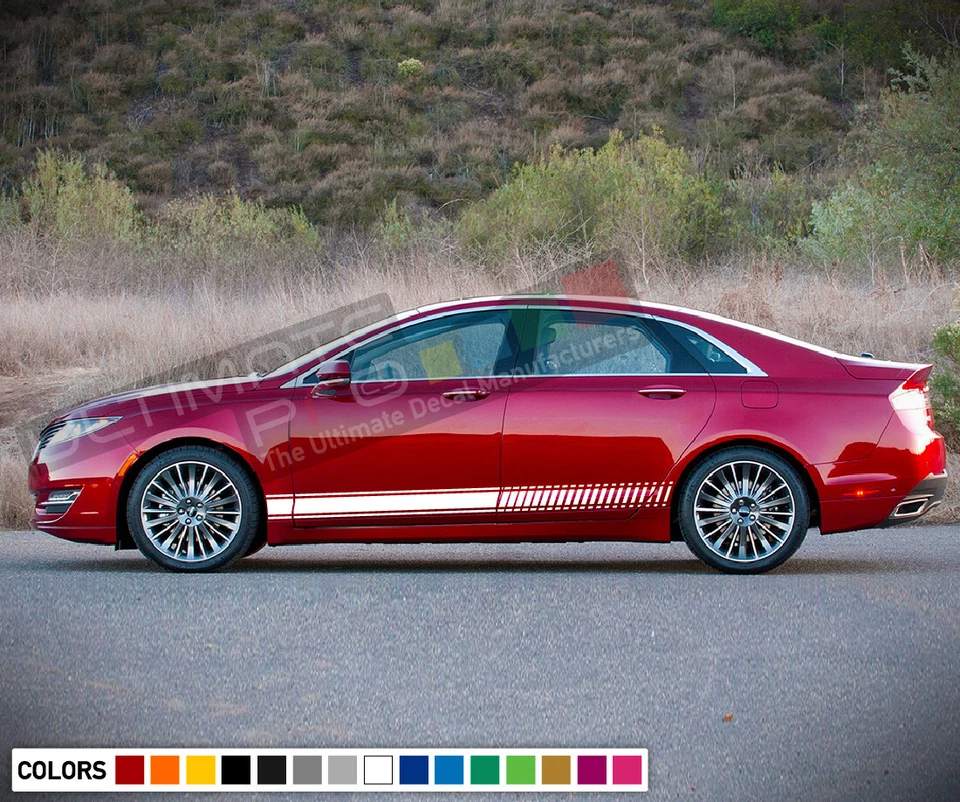 Kit de calcomanías adhesivas a rayas para parachoques de ala Lincoln MKZ vinilo Sport Turbo 2018 2017 Foto 4 de 4