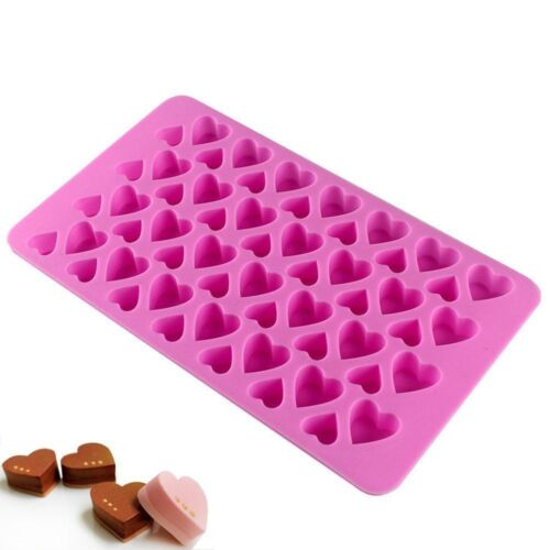 Silicone Mini 56 Heart Cake Chocolate Cookie Baking Mould Mold Jelly Baking Tray - Afbeelding 1 van 8