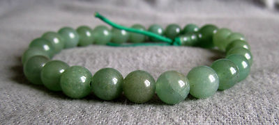 Buddha-Armband aus mittelgrünem Aventurin 15 bis 20 cm - Power-Beads.