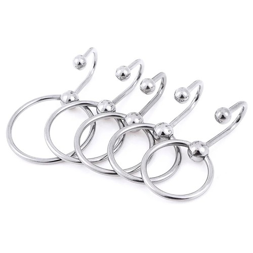 Stainless Penis Cock Rings with Urethral Sounds Ball Sperm Stopper - Bild 6 von 23