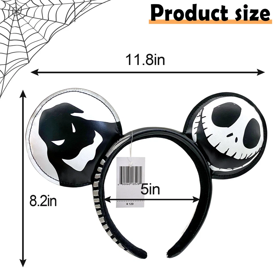 Diadema orejas de Jack y Zero Minnie Mouse de Pesadilla antes de Navidad de Disney-Parks Foto 4 de 4