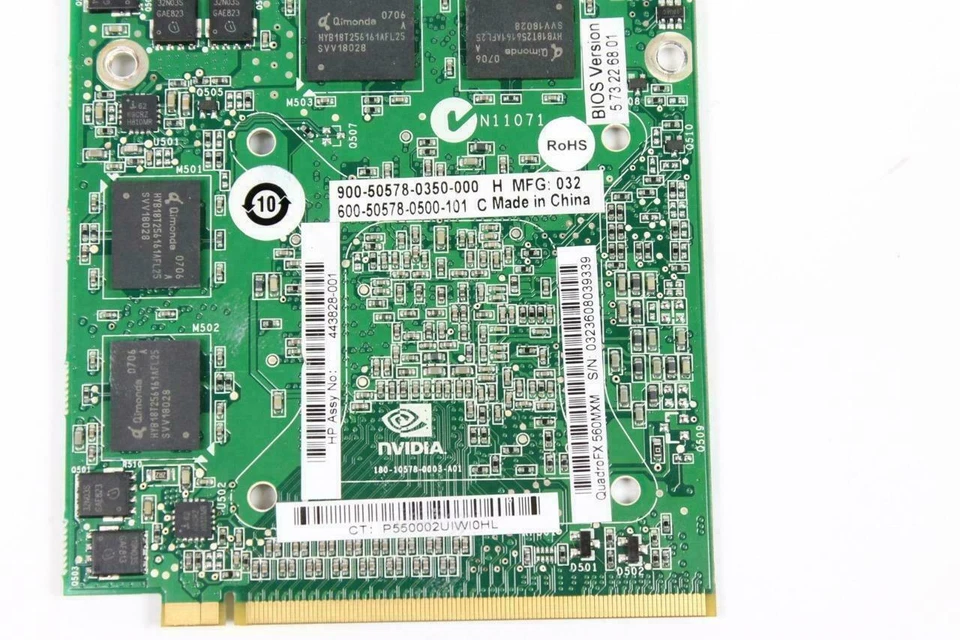 LOT x 10 HP 256MB Nvidia FX560M 458937-001 441884-004 463951-001 Mezzanine Card - Image 3 of 4