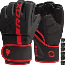 RDX MMA Gloves Grappling Sparring Training Muay Thai Leather Punching Gloves