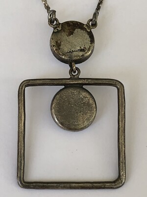 Collier Vintage Signé Jacques Gautier - Pendentif Rond, Mi-long, En Très Bon état - Pièce Rare