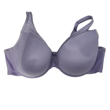 Curvy Couture Women's Lavender Bra 46DD Nylon & Spandex Underwire