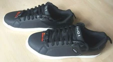 AND1 Mens COURTSIDE Lace Up Black Sneakers Shoes - Very Light Wear