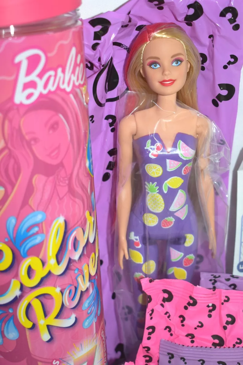 NEW! MATTEL 2022 BARBIE COLOR REVEAL DOLL, SWEET FRUIT SERIES BLONDE ~  #HLF83