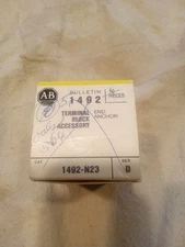 NIB Allen Bradley Terminal Block Accessory   1492-N23 Ser D  Box of 4