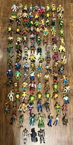 Vintage TMNT Teenage Mutant Ninja Turtles Lot of 106 Figures