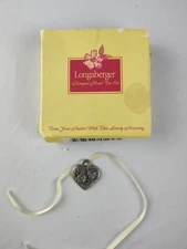 Longaberger 2001 Sweetheart Basket Bouquet Heart Tie-On