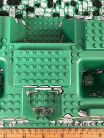 LEGO Green 32x48 Raised Baseplate Stone Path Pits 6091 10176 Castle Part # 30271