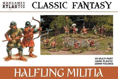 Halfling Miliz - Kunststoff 28mm Figuren Bausatz (x40) Wargames Atlantic WAACF002