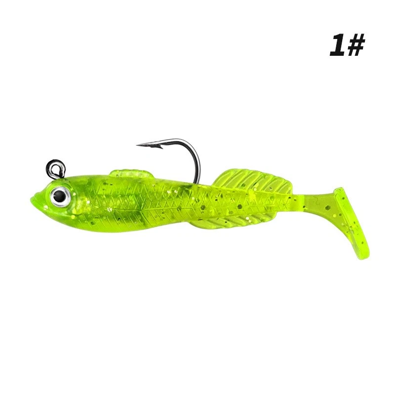20 un. Señuelo de pesca suave Wobbler cola de paleta Swimbait Walleye perca lucio de lubina Foto 3 de 4