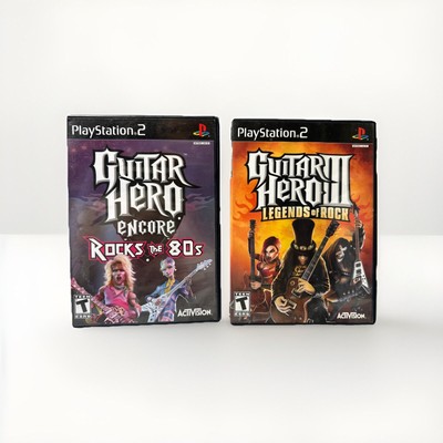 Guitar Hero III 3 Legends of Rock + Encore Rock The 80s PlayStation 2