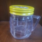 2 Vintage Osterizer 8oz Mini Blend Container Cup Plastic Metal yellow Lids — photo 6