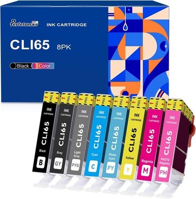 CLI-65 Tintenpatronen für Canon PIXMA PRO-200 8er Pack BK C M Y PC PM GY LGY