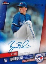 2019 Topps Finest Toronto Blue Jays Ryan Borucki Finest Autographs Blue 100/150
