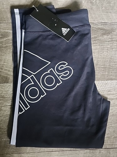 Adidas AK4662 Girls Capri Black & White Active Wear Jogging Pant Sz M 10/12 NWT - Picture 5 of 7