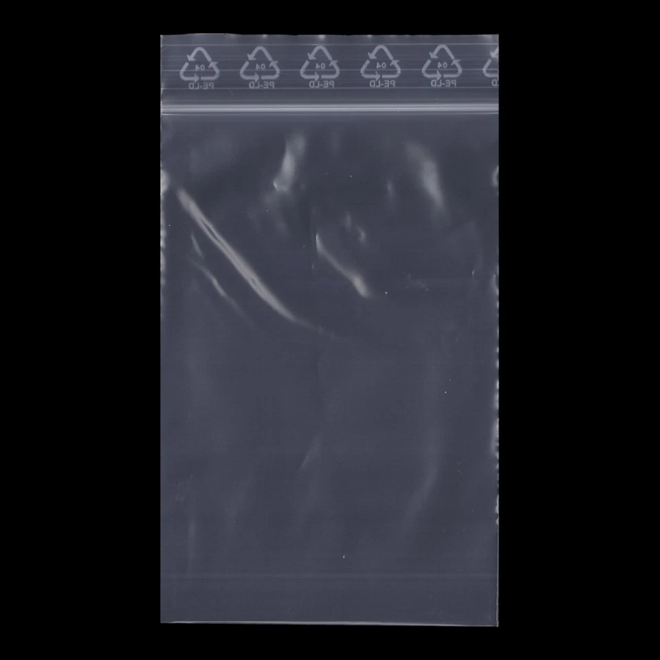 GEBAR - HELMUT KUSZEWSKI TD308= 1.000 Druckverschlussbeutel 8x12 cm klar 90my Stark Polytüten Beutel Zip