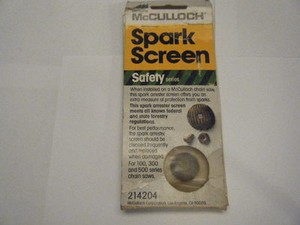 New Mcculloch Oem Spark Screen Part Number 2144 Fits 100 300 500 Ebay
