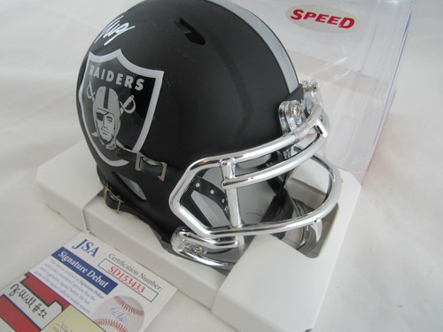 Trevon Moehrig Las Vegas Raiders Signed Autographed Speed Mini Helmet JSA - Picture 3 of 4