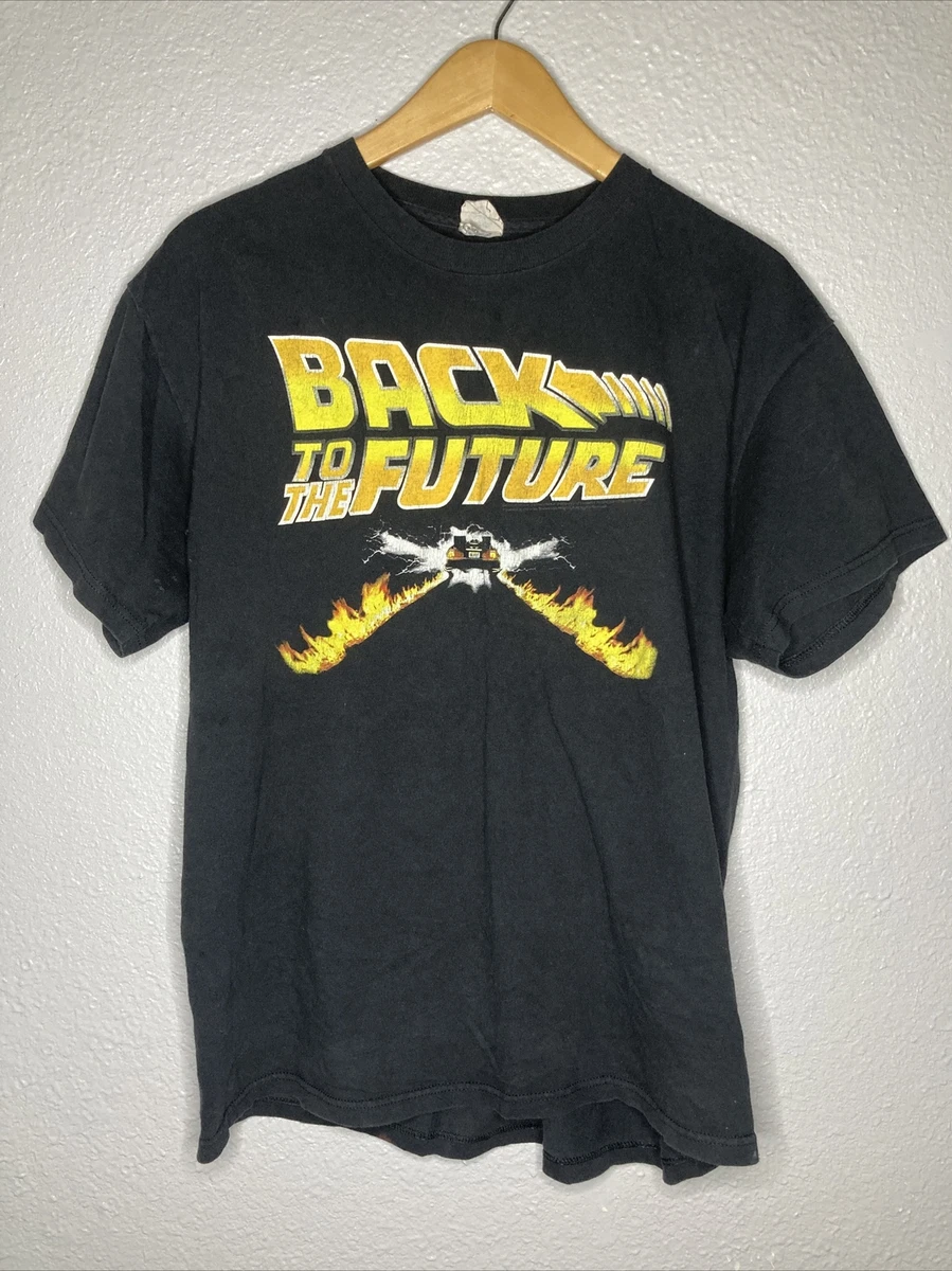 Vintage 90s Y2K Back To The Future Movie T Shirt Size Large Mens Delorean