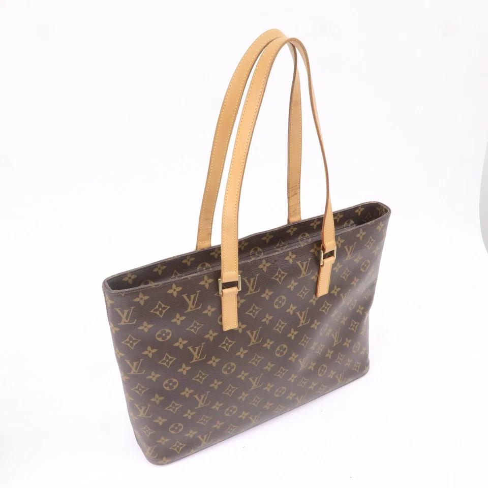 Louis Vuitton Monogram Luco Tote Bag Hand Bag Brown M51155 Auth Used - Image 4 of 4