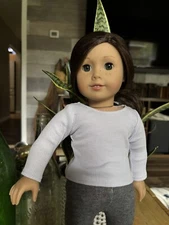 2014 (1186 MJ, 1 NL ) American Girl Doll Dark Brown Hair, Light Skin, Hazel Eyes