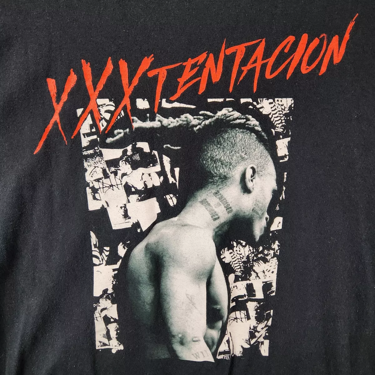 XXXTentacion Shirt Adult XL Black Short Sleeve Hip Hop Rap Tee Music Artist