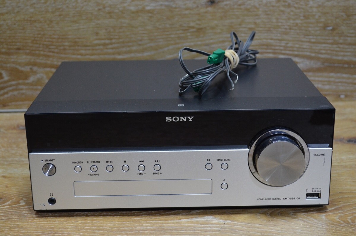 Sony HCD-SBT100 Compact Disc Receiver Bluetooth Audio System CMT-SBT100 - TESTED