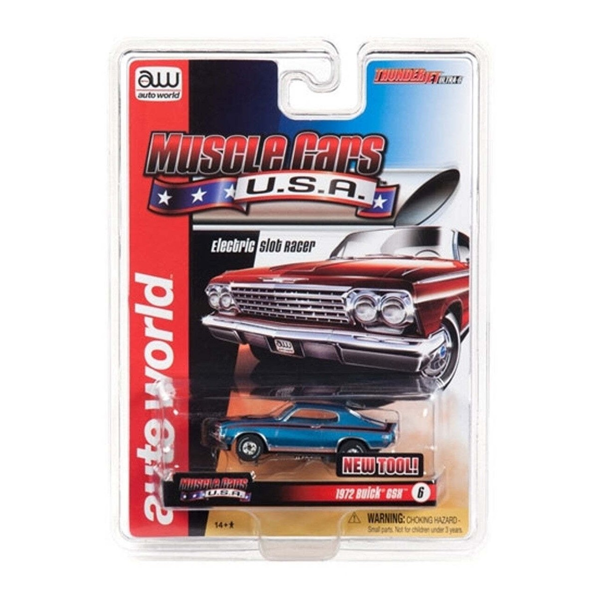 New Auto World 1970 Buick GSX Blue HO Slot Car for AFX SC340