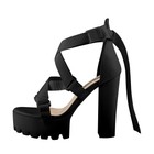 Women's Chunky High Heel Platform Sandals Ankle Strap Summer Casual Shoes US9 — photo 1