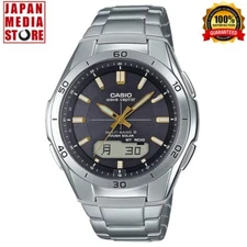 CASIO WAVE CEPTOR WVA-M640D-1A3JF Solar Atomic Radio Stainless Men Watch NEW BOX