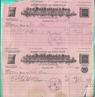 4 Adv Letterhead Receipts George Boardman Albany NY Watervliet Coffee Watermark — photo 1