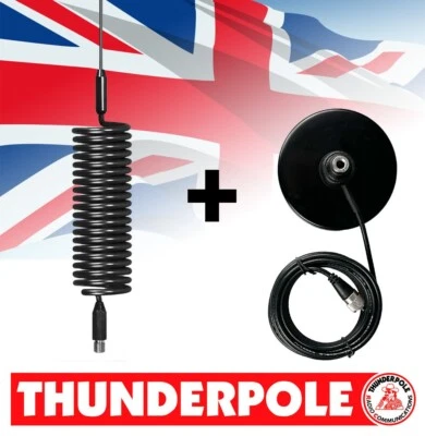CB Radio Antenna | Thunderpole Mini Orbitor Aerial & 5" Magnetic Mag Mount Kit