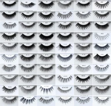 6 Pairs KARA 100% Human Hair False Eyelashes All Styles