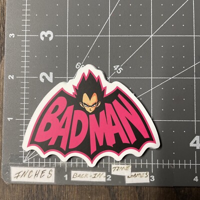 Badman Batman Parody Adult Humor Sticker For Skateboard Phone Guitar ...